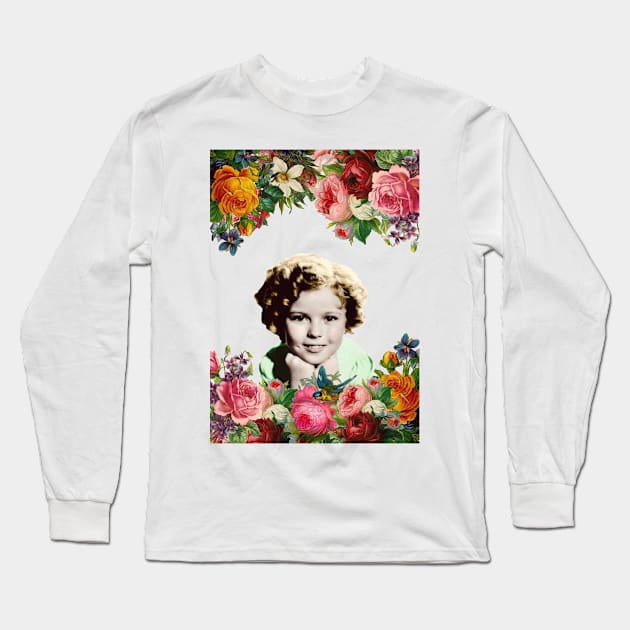 Shirley Temple Spring Long Sleeve T-Shirt by RetroSalt